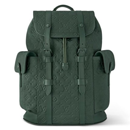 Christopher MM Backpack in Forest Green Taurillon Monogram – LW164