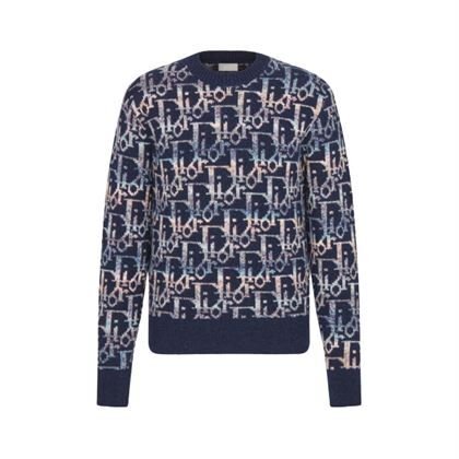 DIOR OBLIQUE SWEATER NAVY BLUE – DOS007