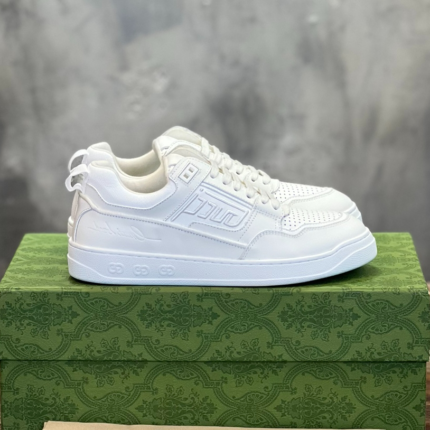 Gucci White Leather Mid Sneaker – GCC176