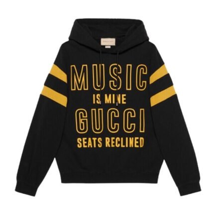 GUCCI 100 COTTON SWEATSHIRT IN BLACK – GCK013