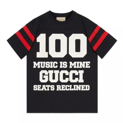 GUCCI 100 COTTON T-SHIRT IN BLACK – GGS033