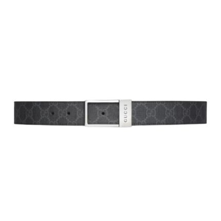 GUCCI GG BELT WITH RECTANGULAR BUCKLE – GB042