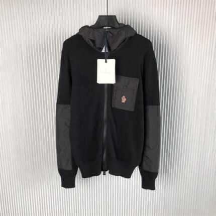 MONCLER HOODED WOOL CARDIGAN – MC041
